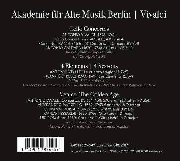 A Vivaldi Grand Tour; CD 1: Le quattro stagioni; CD 2: Cello Concertos; CD 3: Venice The Golden Age - slide-1