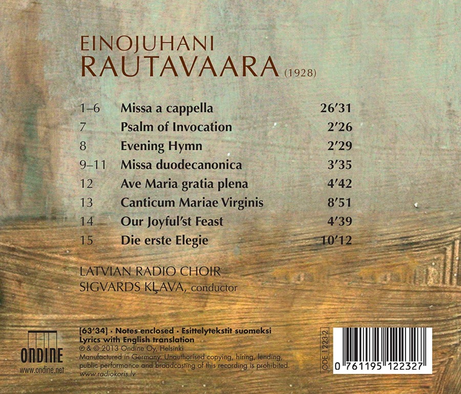 Rautavaara: Missa A Cappella, Sacred Choral Works - slide-1