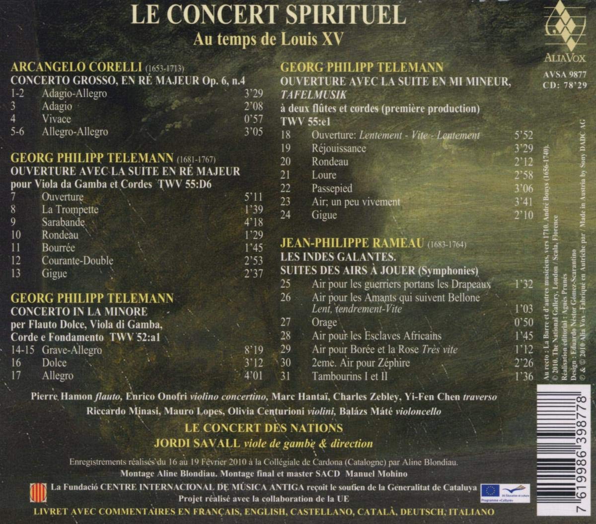 Corelli, Telemann, Rameau: Le Concert Spirituel au temps de Louis XV - slide-1