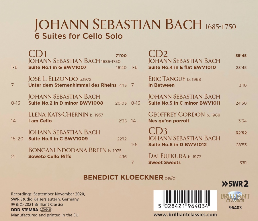 Bach: 6 Suites for Cello Solo BWV 1007-1012 - slide-1