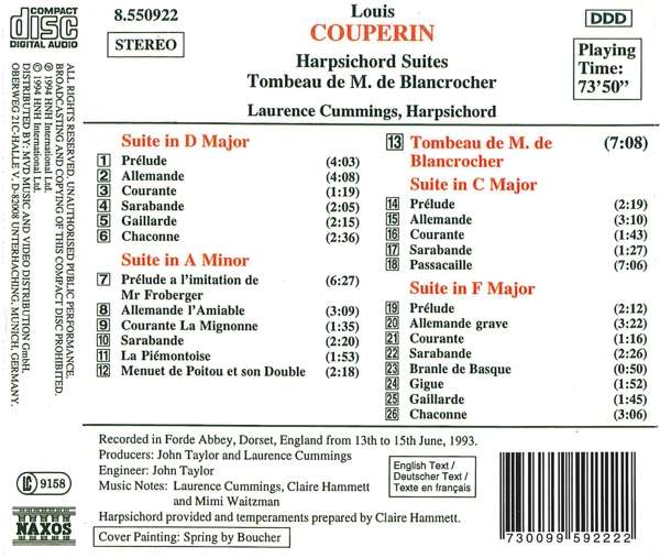 COUPERIN: Harpsichord Suites - slide-1