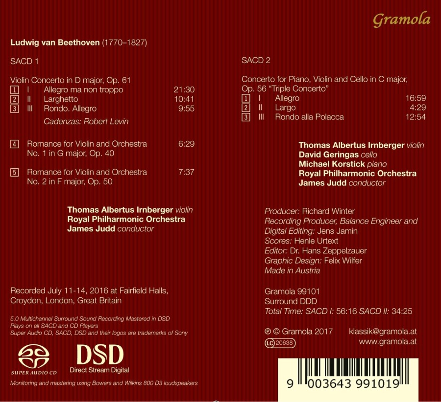 Beethoven: Violin Concerto; Romances for Violin & Orchestra; Triple Concerto - slide-1