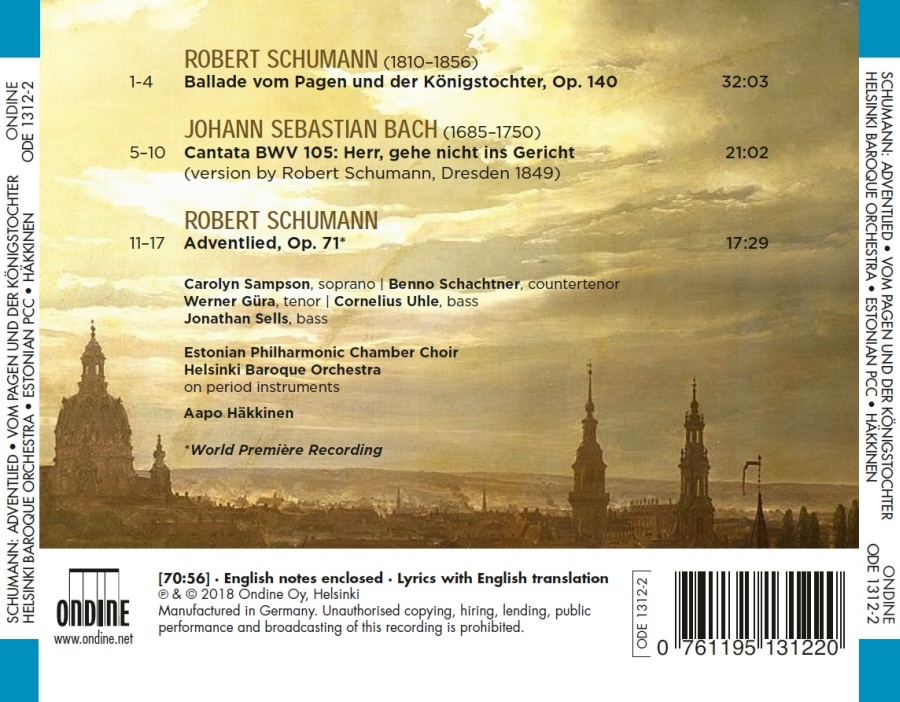 Schumann: Adventlied; Ballade; Bach: Cantata BWV 105 - slide-1