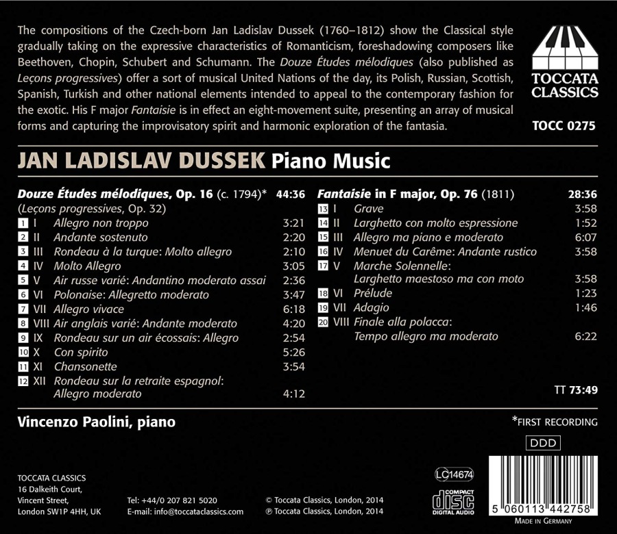 Dussek: Piano Music - slide-1