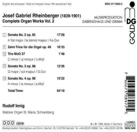 Rheinberger: Complete Organ Works vol. 2 - slide-1