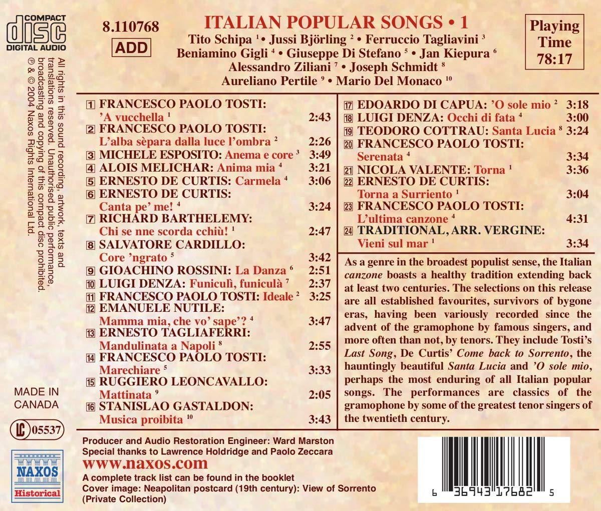 Italian Popular Songs Vol.1 - slide-1