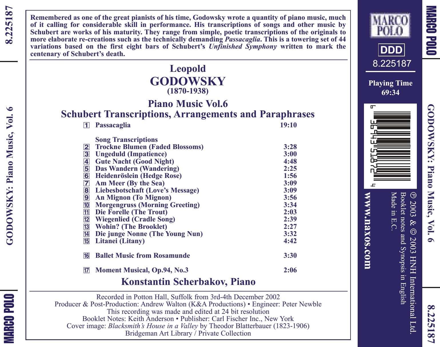 GODOWSKY: Piano music vol. 6 - Schubert Transcriptions - slide-1