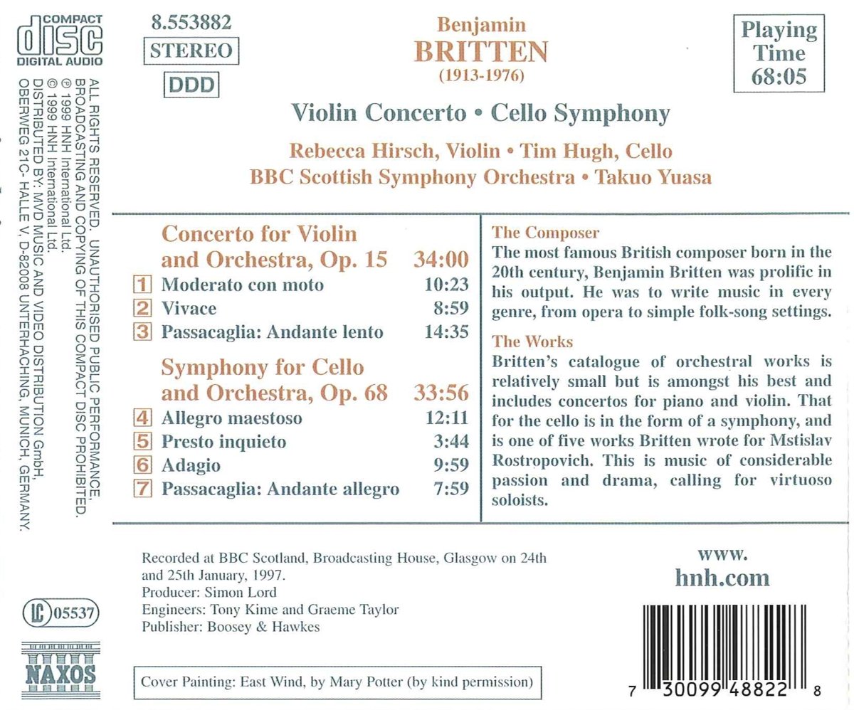 BRITTEN: Violin Concerto, Cello Concerto - slide-1