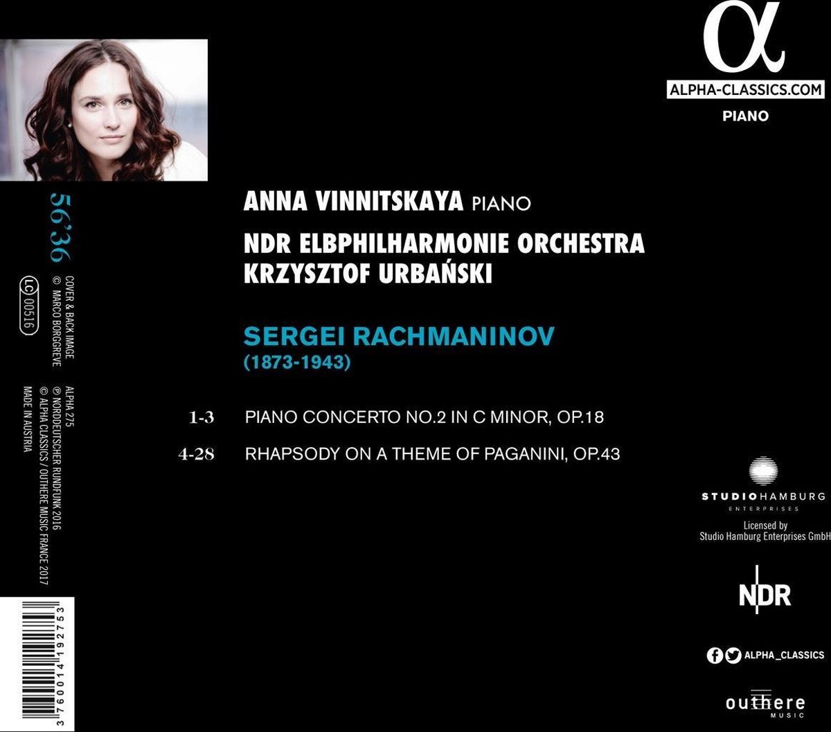 RACHMANINOV: Piano Concerto No. 2; Paganini Rhapsody - slide-1