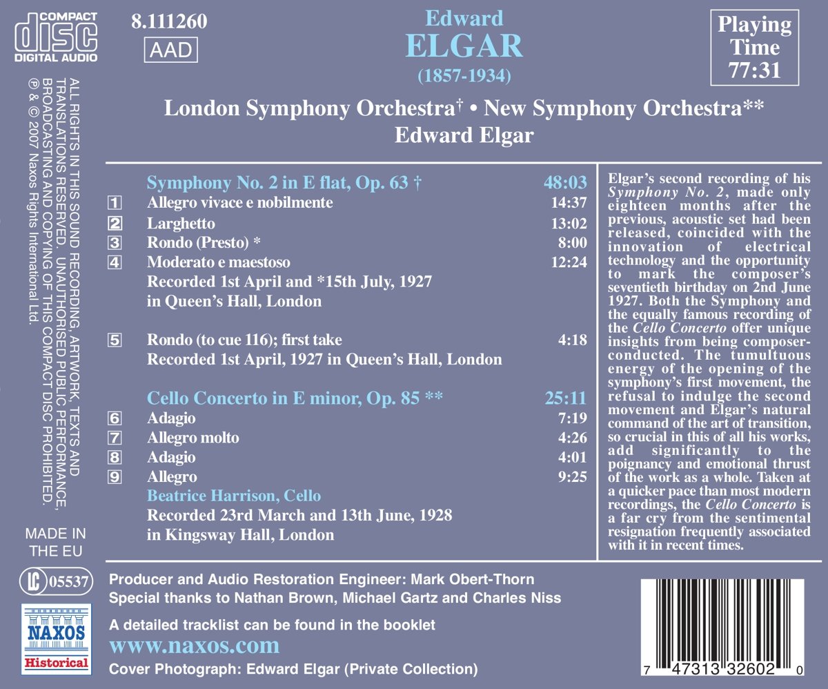 Elgar: Symphony No. 2, Cello Concerto - slide-1