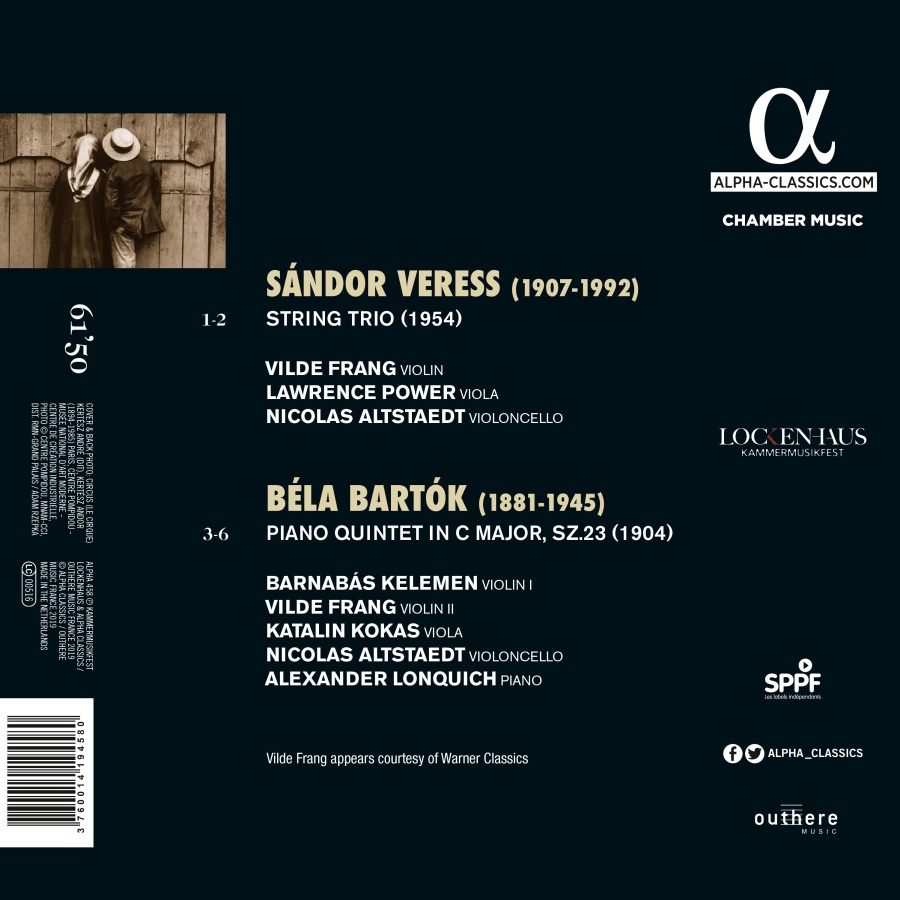 Veress: String Trio / Bartok: Piano Quintet - slide-1