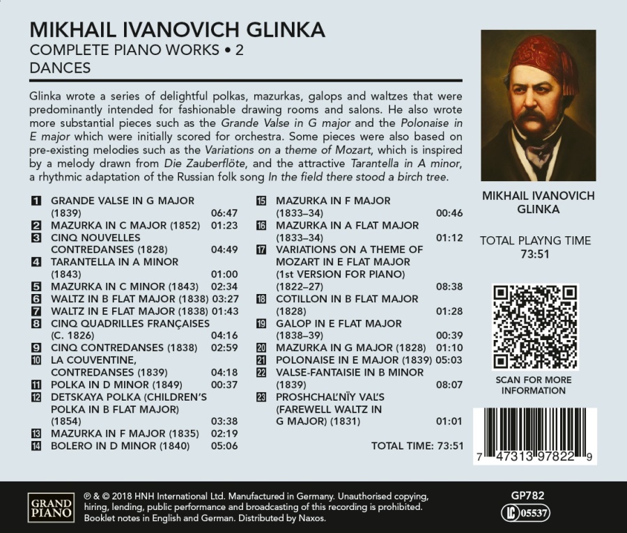 Glinka: Complete Piano Works Vol. 2 - Dances - slide-1