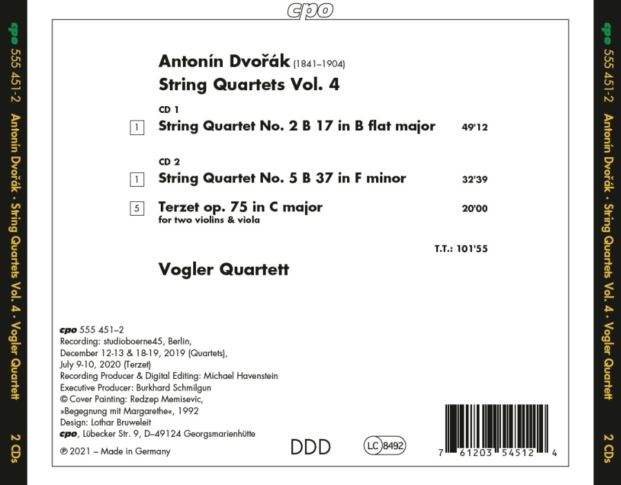 Dvorak: String Quartets Vol. 4 - slide-1