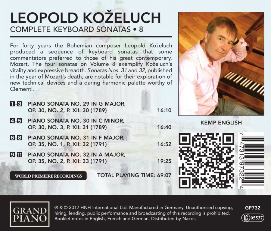 Koželuch: Keyboard Sonatas Vol. 8 - slide-1