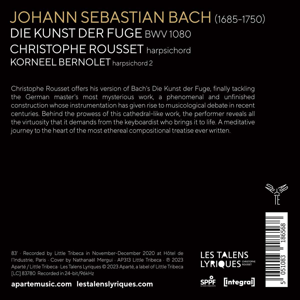 Bach: Die Kunst der Fuge BWV1080 für Cembalo - slide-1