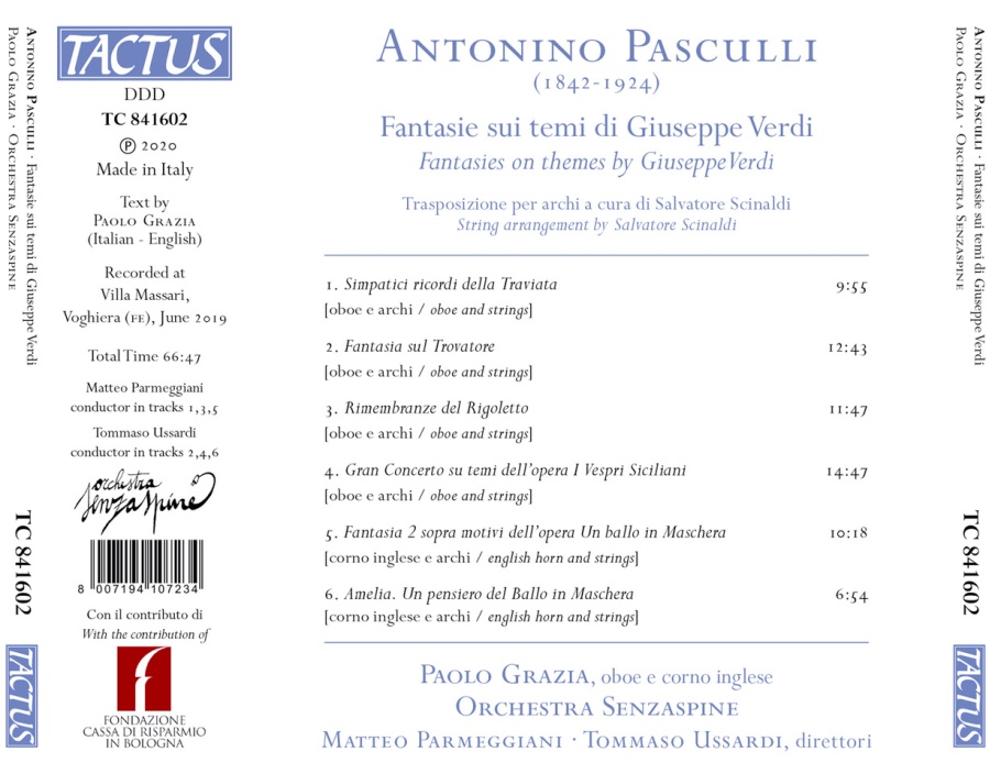 Pasculli: Fantasies on themes by Giuseppe Verdi - slide-1