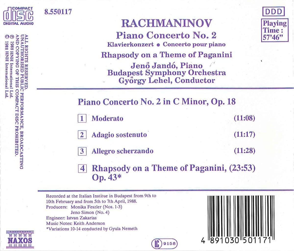 RACHMANINOV: Piano Concerto No. 2 - slide-1