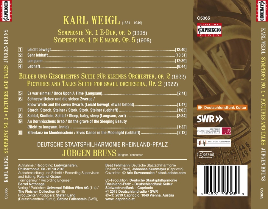 Weigl: Symphony No. 1; Pictures and Tales - slide-1
