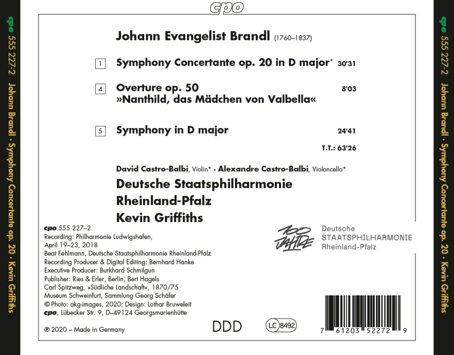 Brandl: Symphony Concertante; Symphony in D - slide-1