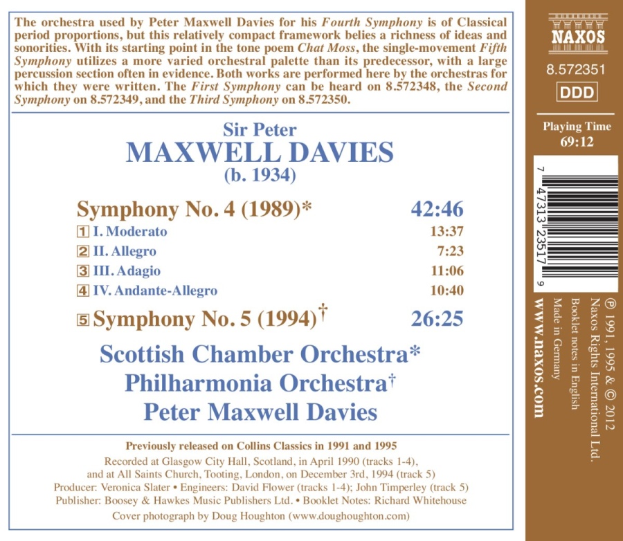 Maxwell Davies: Symphonies Nos. 4 and 5 - slide-1