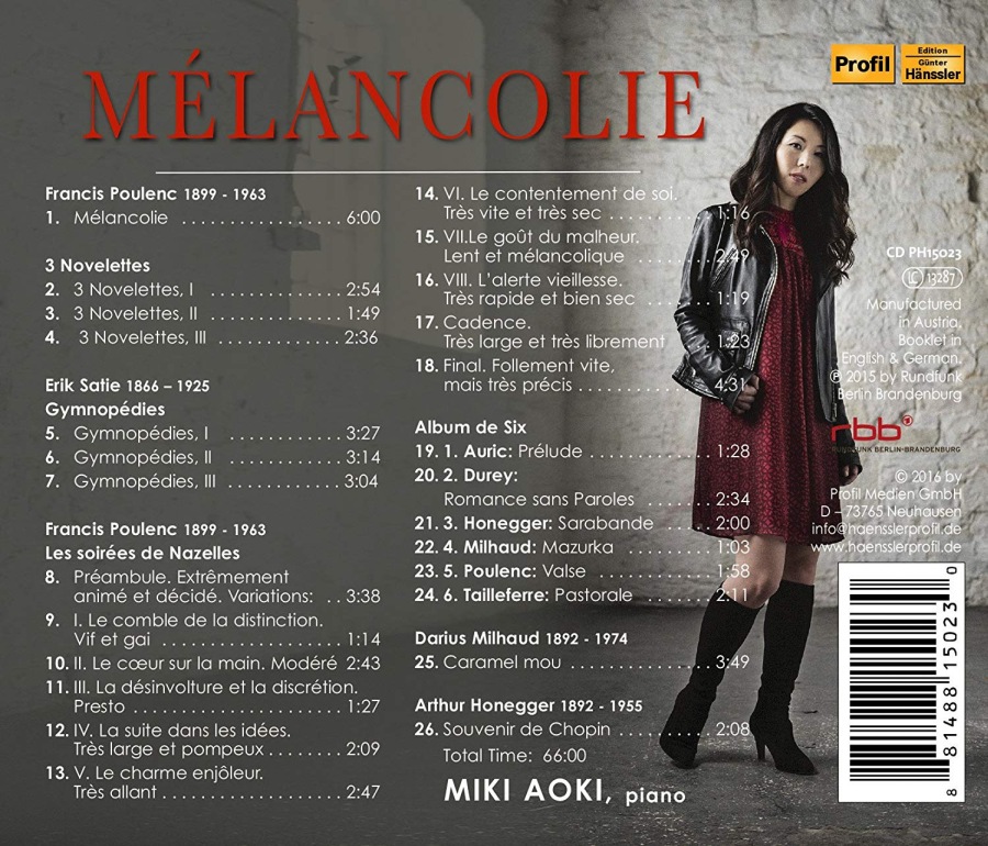 Melancolie – Poulenc, Satie, Auric, Durey, Honegger, Milhaud - slide-1