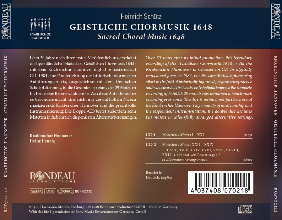 Schütz: Geistliche Chormusik 1648 -  SWV 369-397 (Op. 11) - slide-1