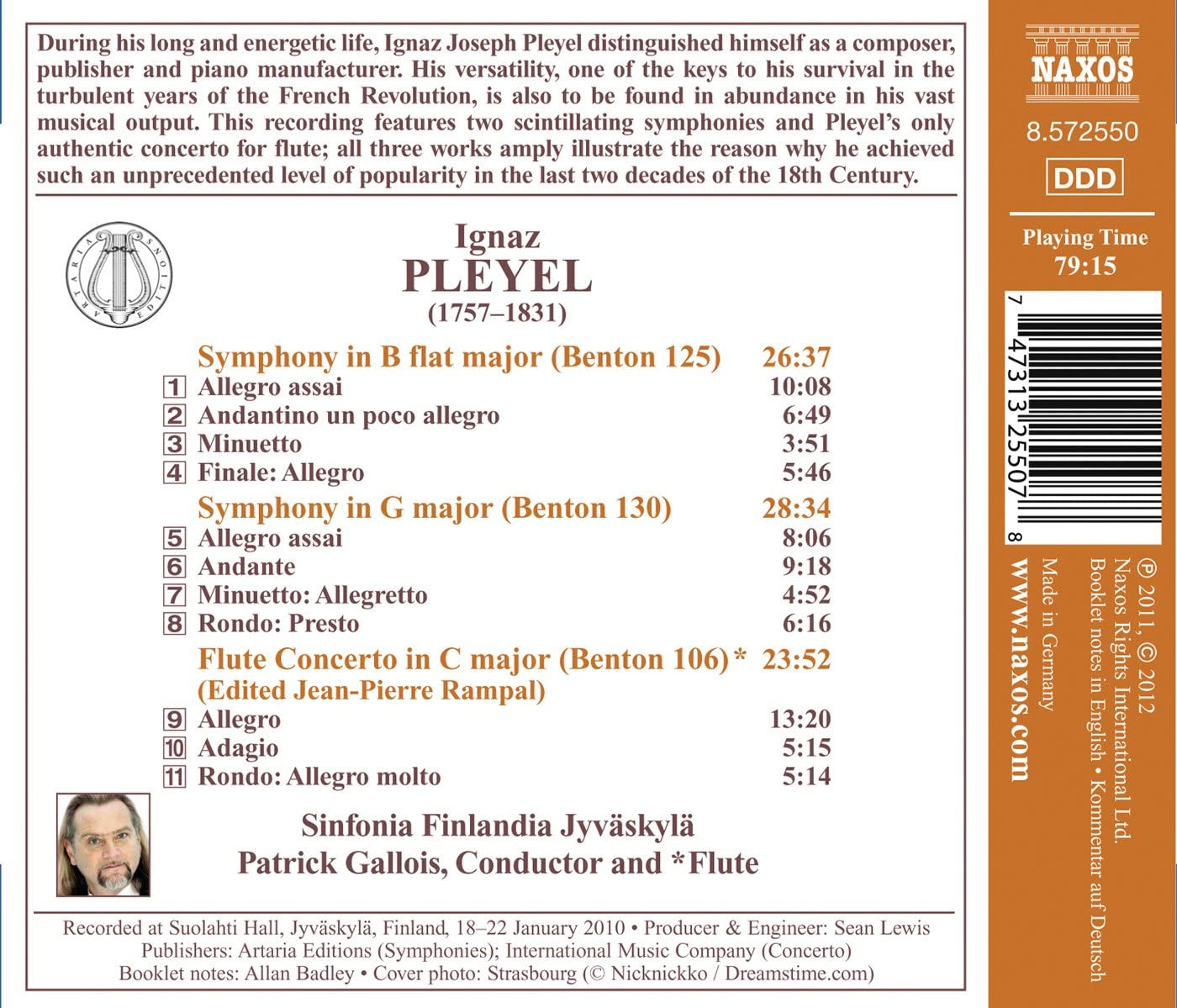 Pleyel: Symphonies, Flute Concerto - slide-1