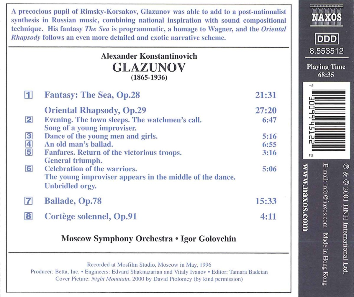 GLAZUNOV: Orchestral Works vol.16 - slide-1