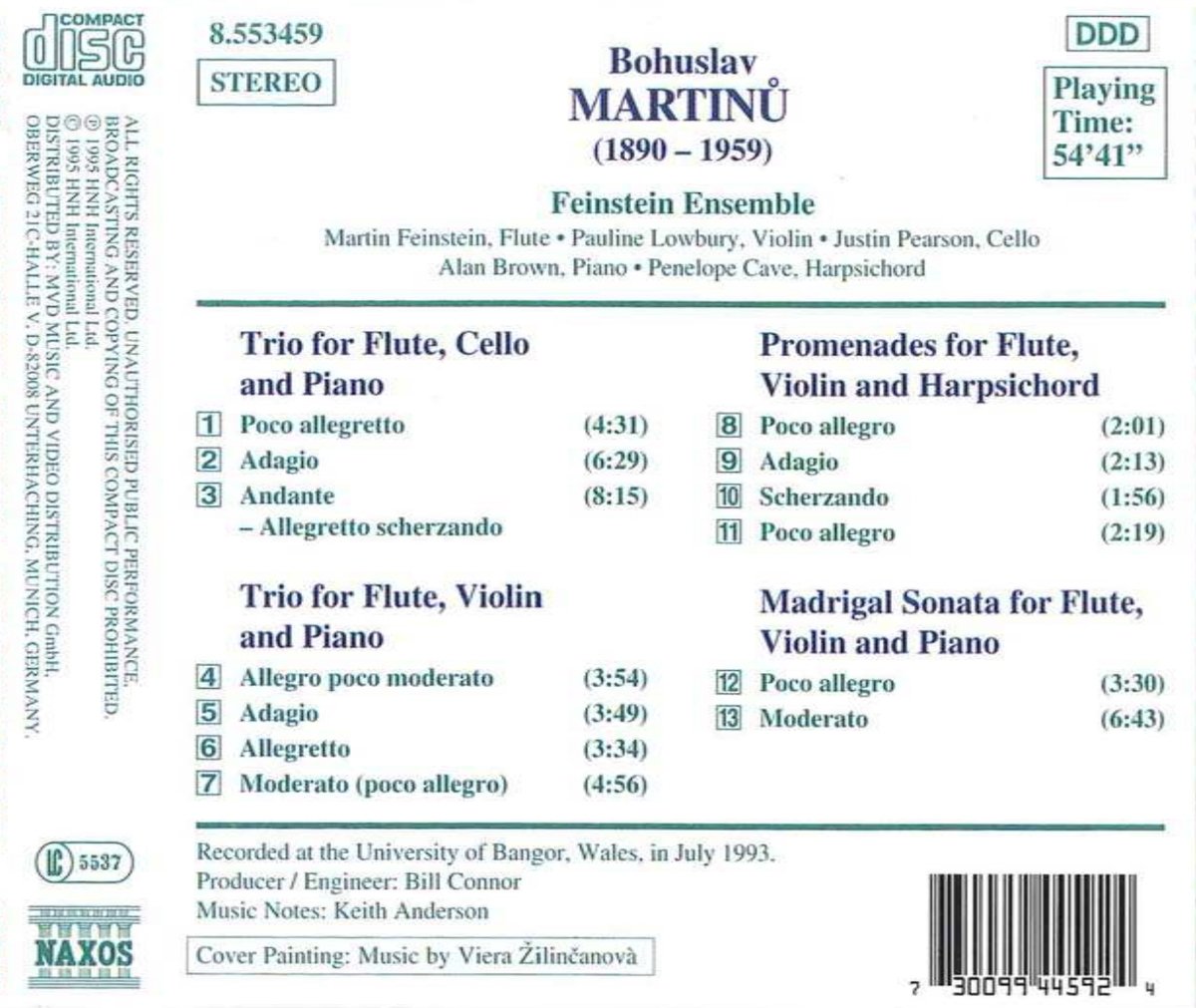 MARTINU: Flute Trios, ... - slide-1