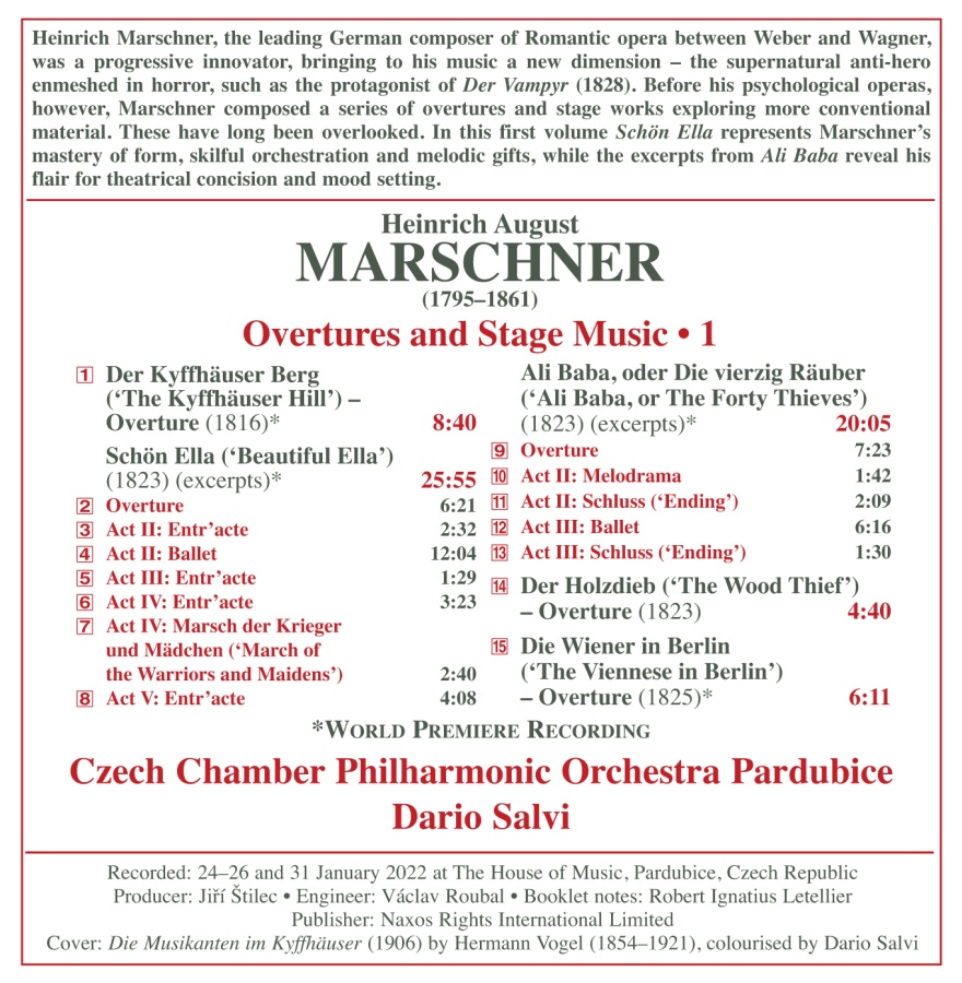 Marschner: Overtures and Stage Music Vol. 1 - slide-1