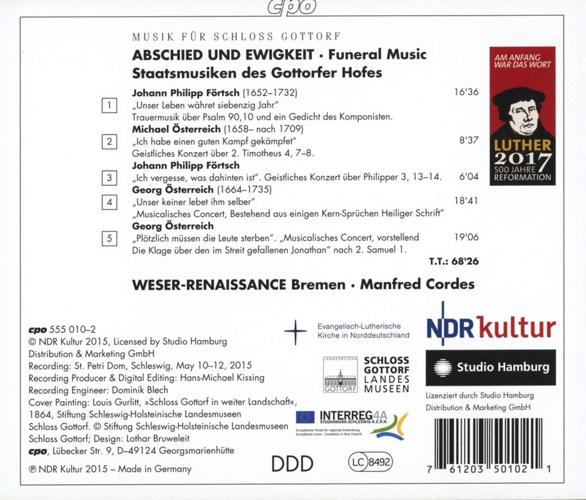 Funeral Music for Schloss Gottorf - Österreich, Michael & Georg; Förtsch, Johann Philipp - slide-1