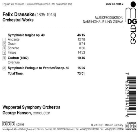 Draeseke: Symphonia tragica, Overtures - slide-1