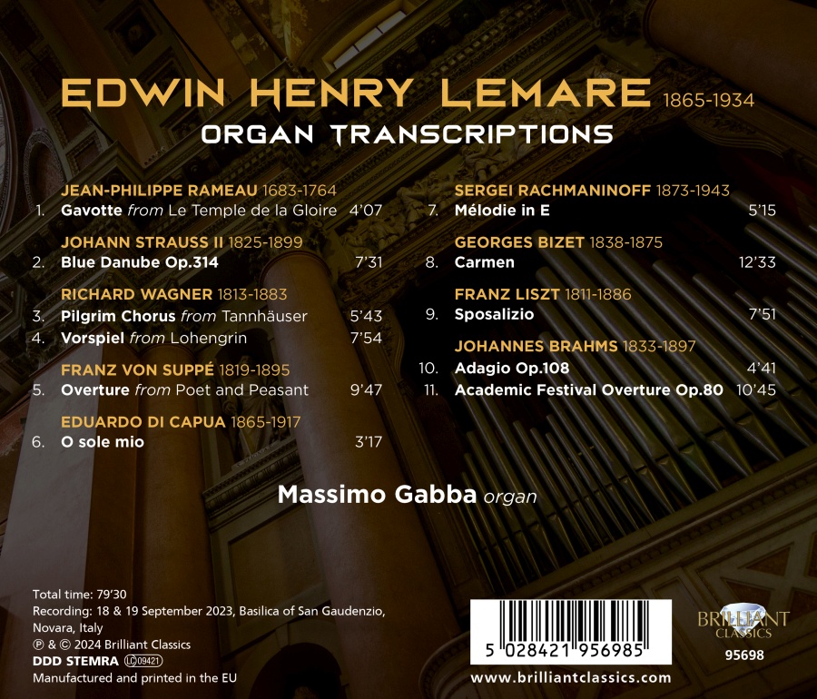 Lemare: Organ Transcriptions - slide-1