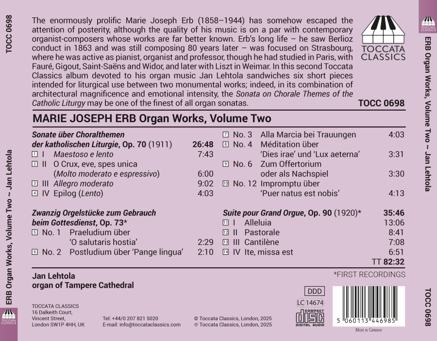 Erb: Organ Works Vol. 2 - slide-1