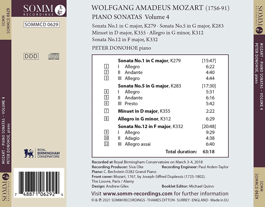Mozart: Piano Sonatas Vol. 4 - slide-1