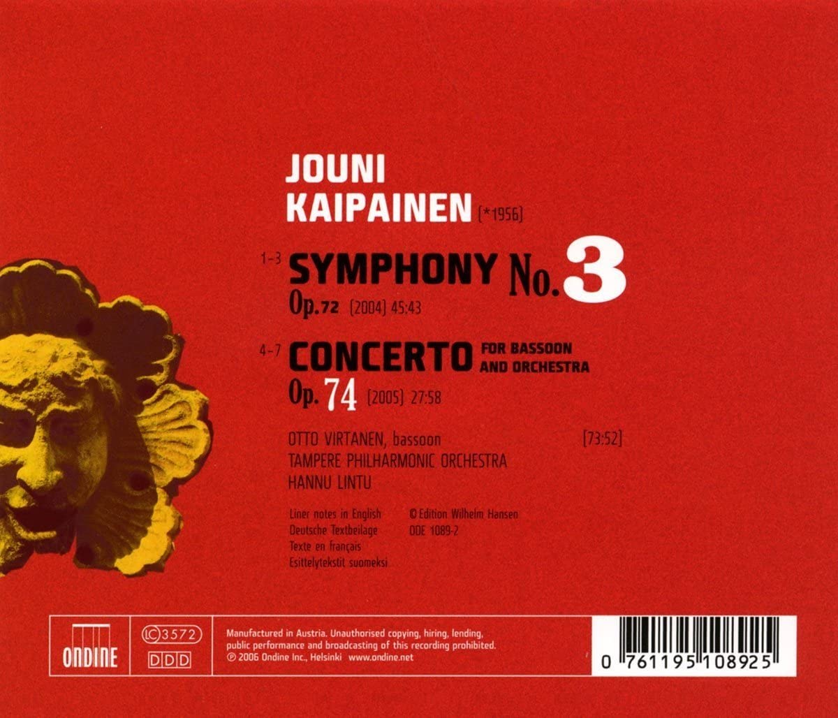 Kaipainen: Symphony No. 3 - slide-1