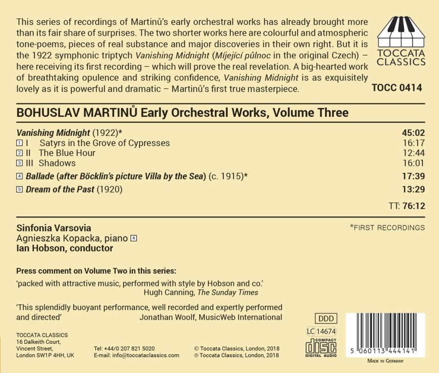 Martinu: Orchestral Works Vol. 3 - slide-1
