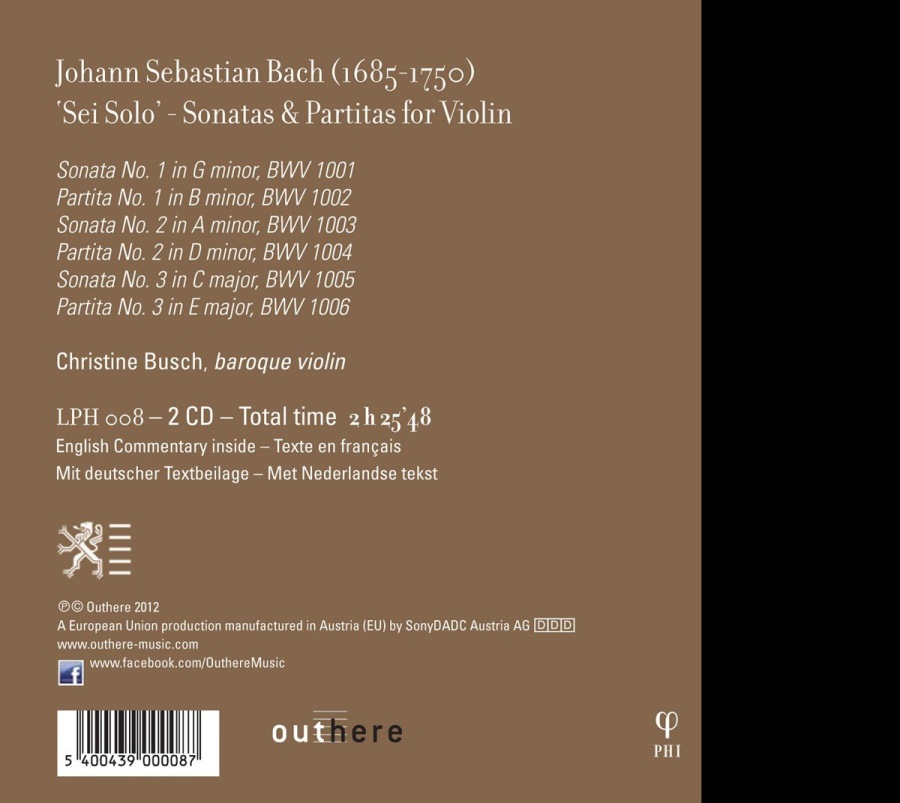 Bach: ‘Sei Solo’ - Sonatas & Partitas for Violin - slide-1