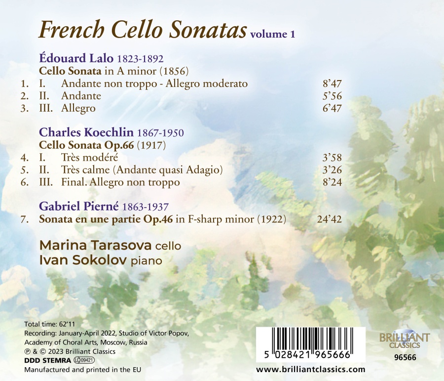 French Cello Sonatas Vol. 1, by Lalo, Koechlin & Pierné - slide-1