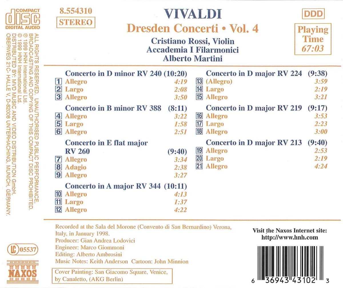 VIVALDI: Dresden Concerti vol. 4 - slide-1
