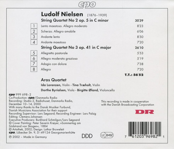 NIELSEN: String Quartets 2 & 3 - slide-1