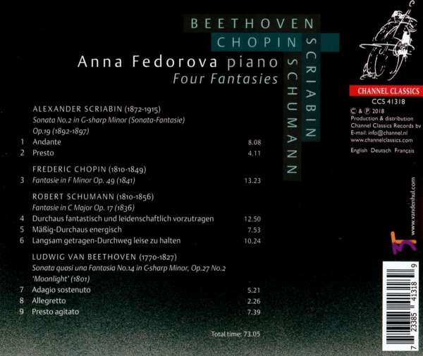 Chopin/Beethoven/Schumann/Scriabin: Four fantasies - slide-1