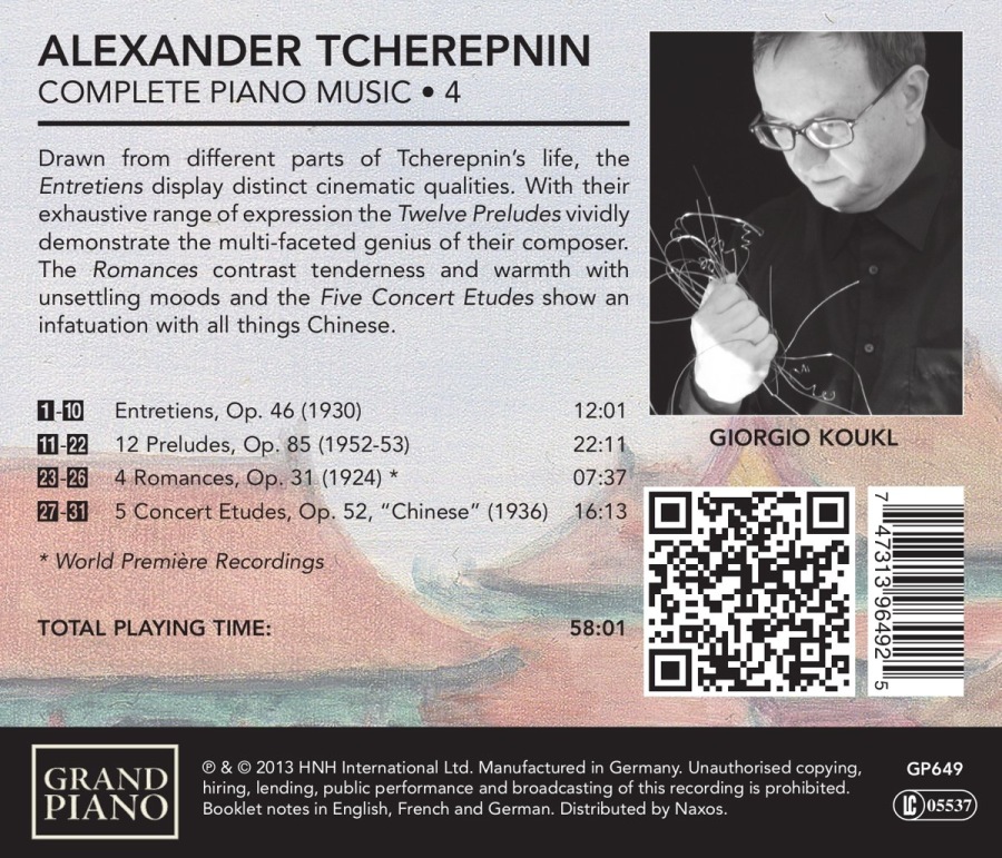 Tcherepnin: Complete Piano Music Vol. 4 - slide-1