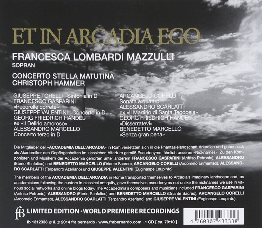 Et in Arcadia ego - Torelli, Valentini, Händel, Corelli, Scarlatti, Corelli, Marcello, Gasparini - slide-1