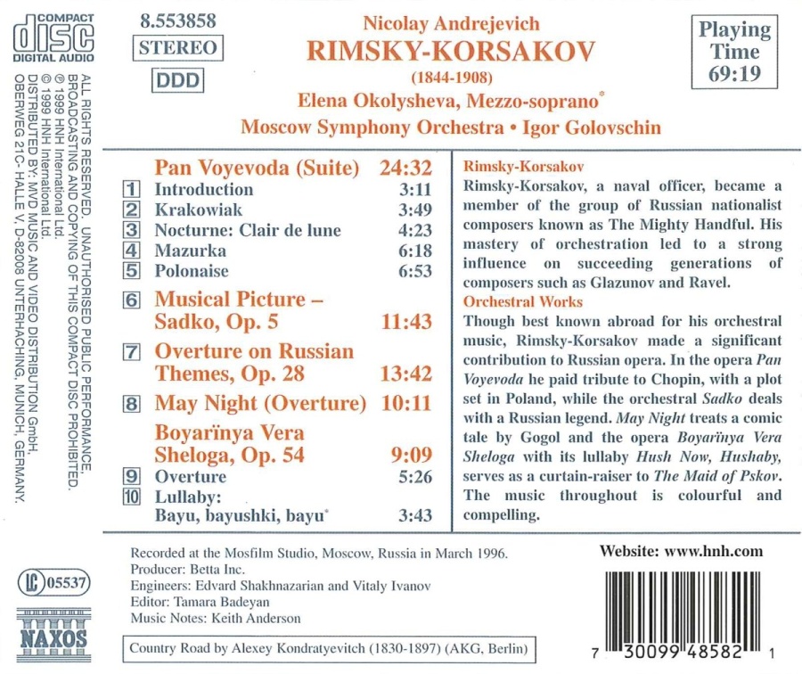 RIMSKY-KORSAKOV: Pan Voyevoda, Sadko, May Night - slide-1