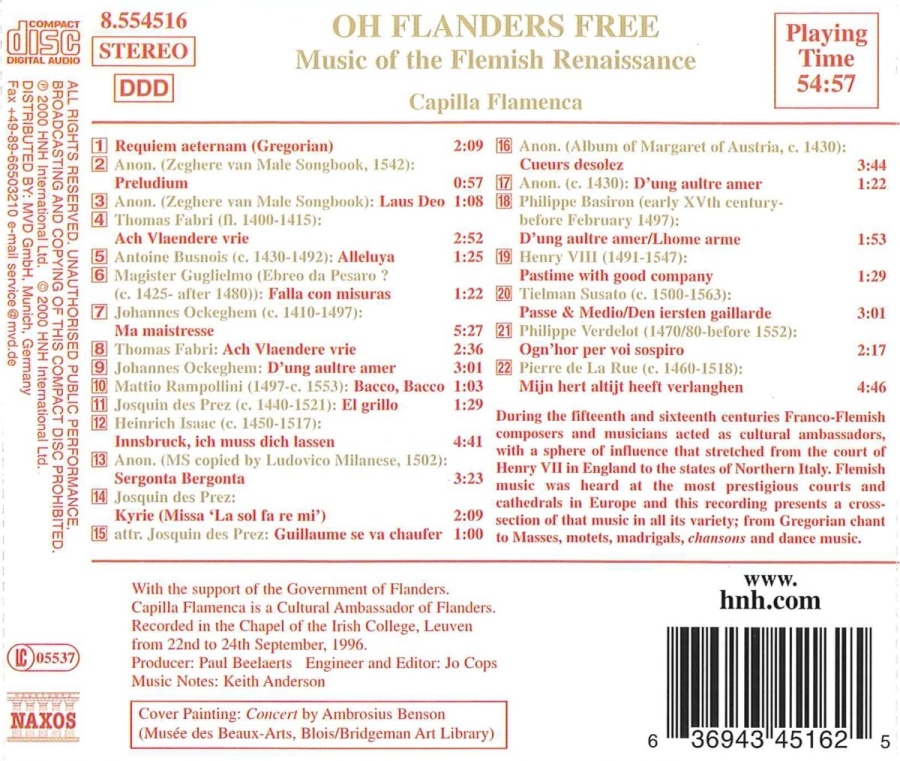 Oh Flanders Free: Music of the Flemish Renaissance - slide-1