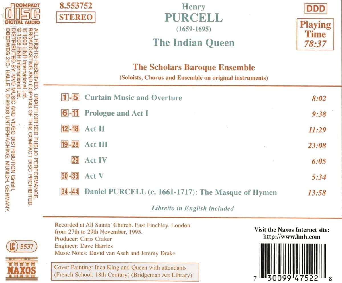 PURCELL: The Indian Queen - slide-1