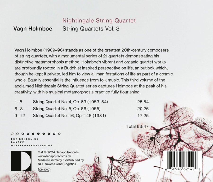 Holmboe: String Quartets Vol. 3 - slide-1