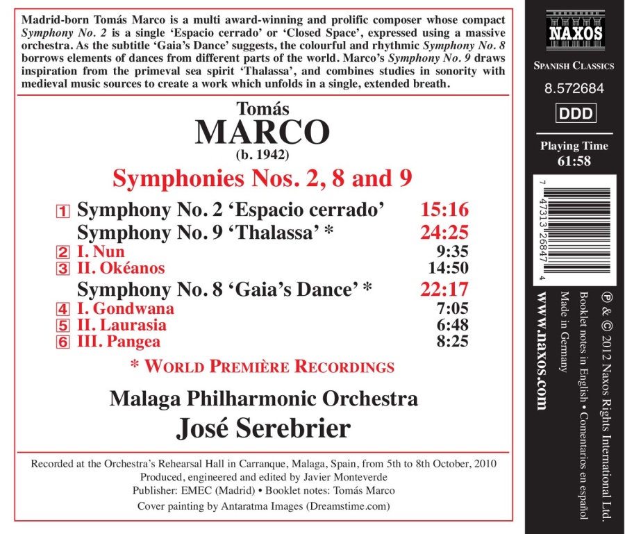 MARCO: Symphonies Nos. 2, 8 and 9 - slide-1