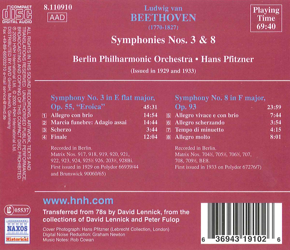 Beethoven: Symphony Nos.3 & 8 - slide-1